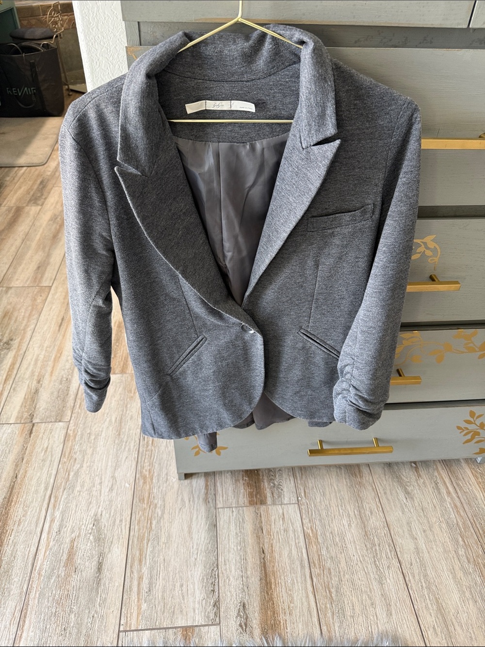 Gibson Heather Gray Knit Blazer